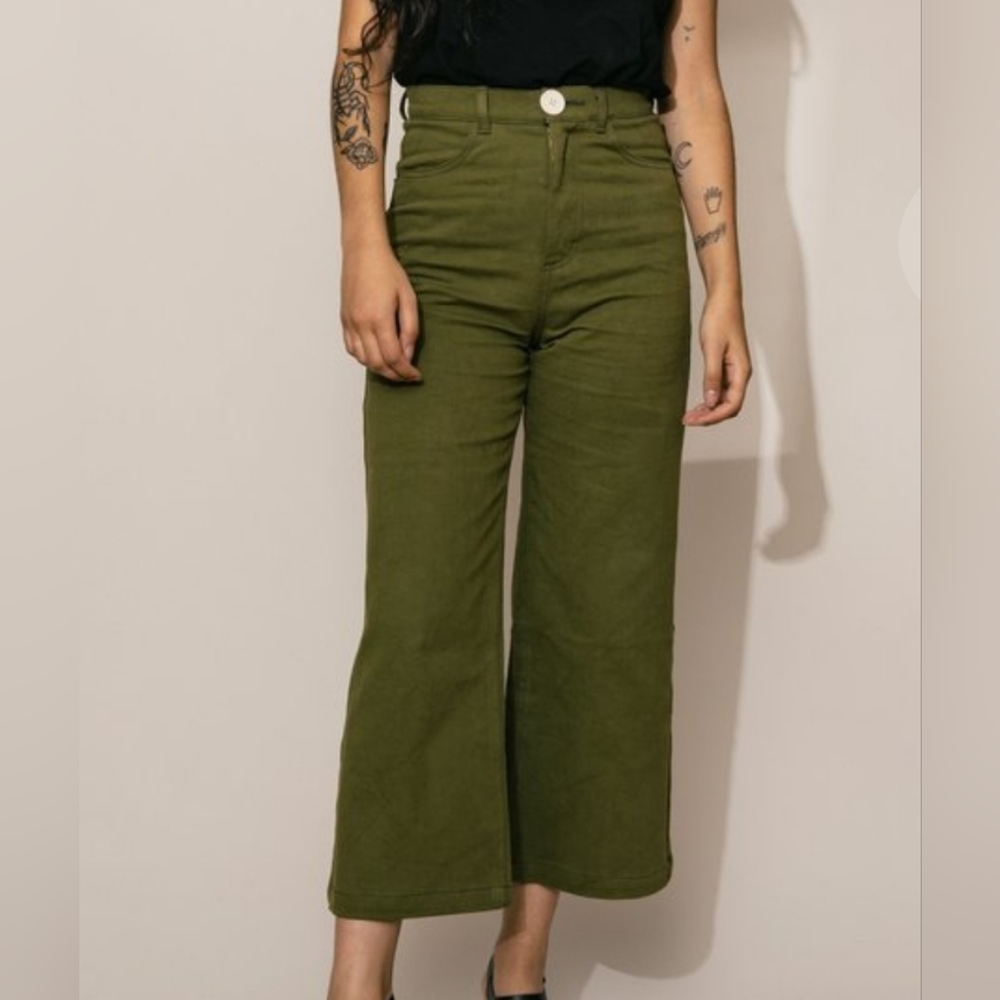 Whimsy + Row Flora Pants in Olive Size: 29